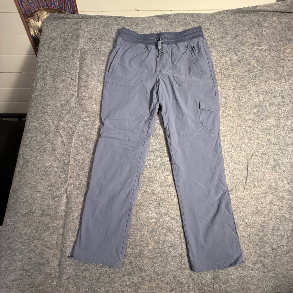 Eddie Bauer Hiking Cargo Pants Blue Gray Womens Small Outdoor Gorpcore Lined